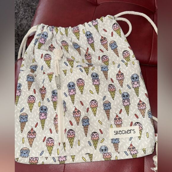 SKECHERS Fun Ice-Creams Print Drawstring Bag NWOT - Picture 10 of 10